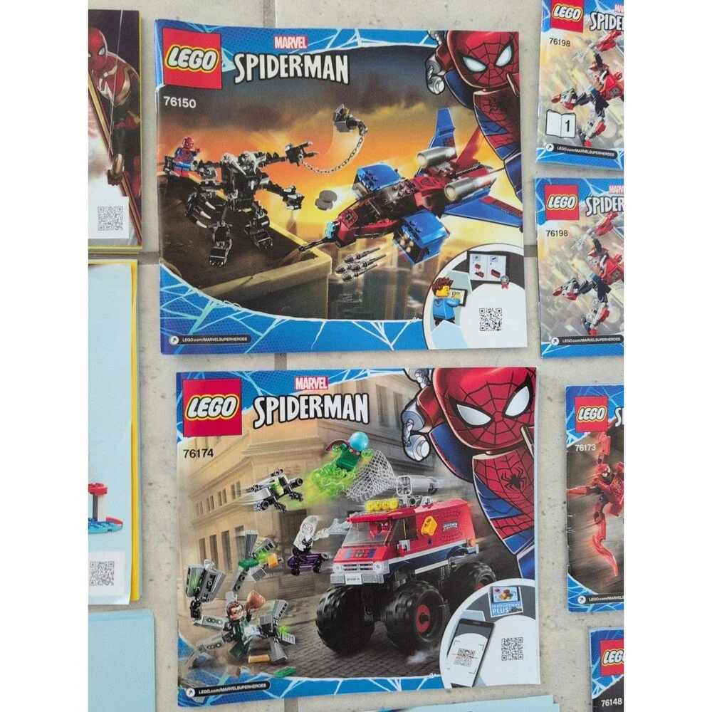 Spiderman Marvel Lego Lot of 16 INSTRUCTIONS ONLY